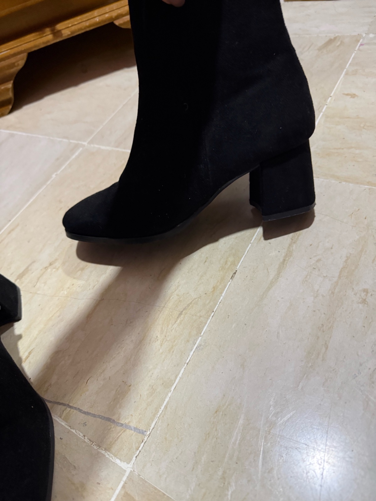 Bottines, talons noirs