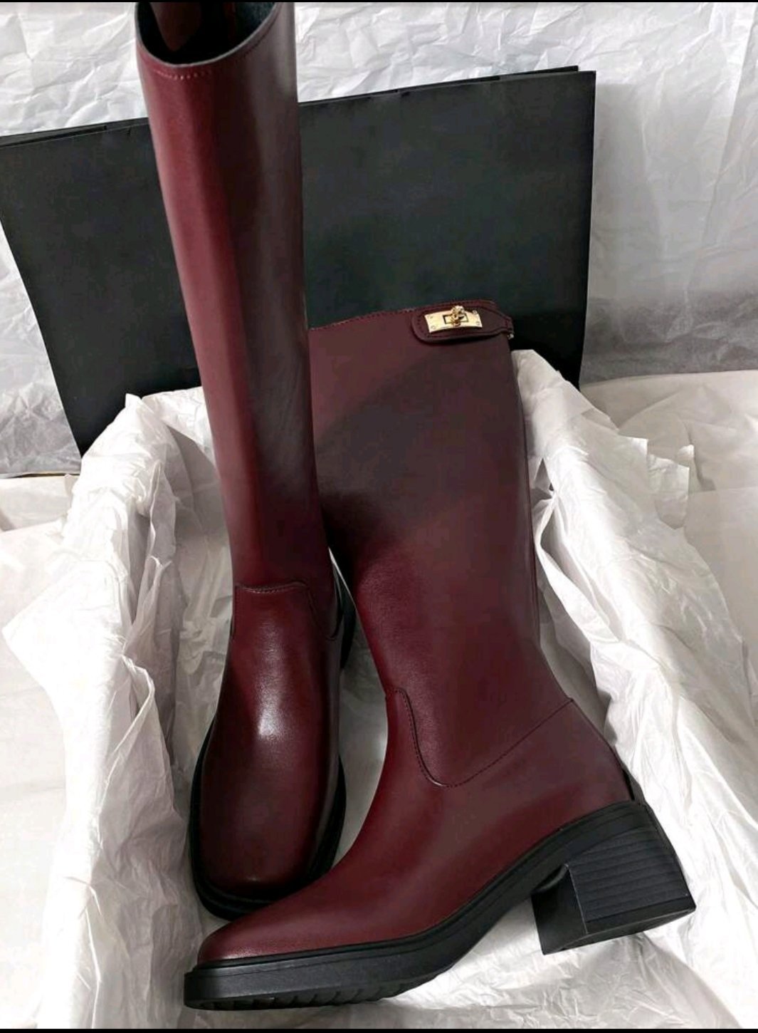 Bottes de cavaliers mi-talon 