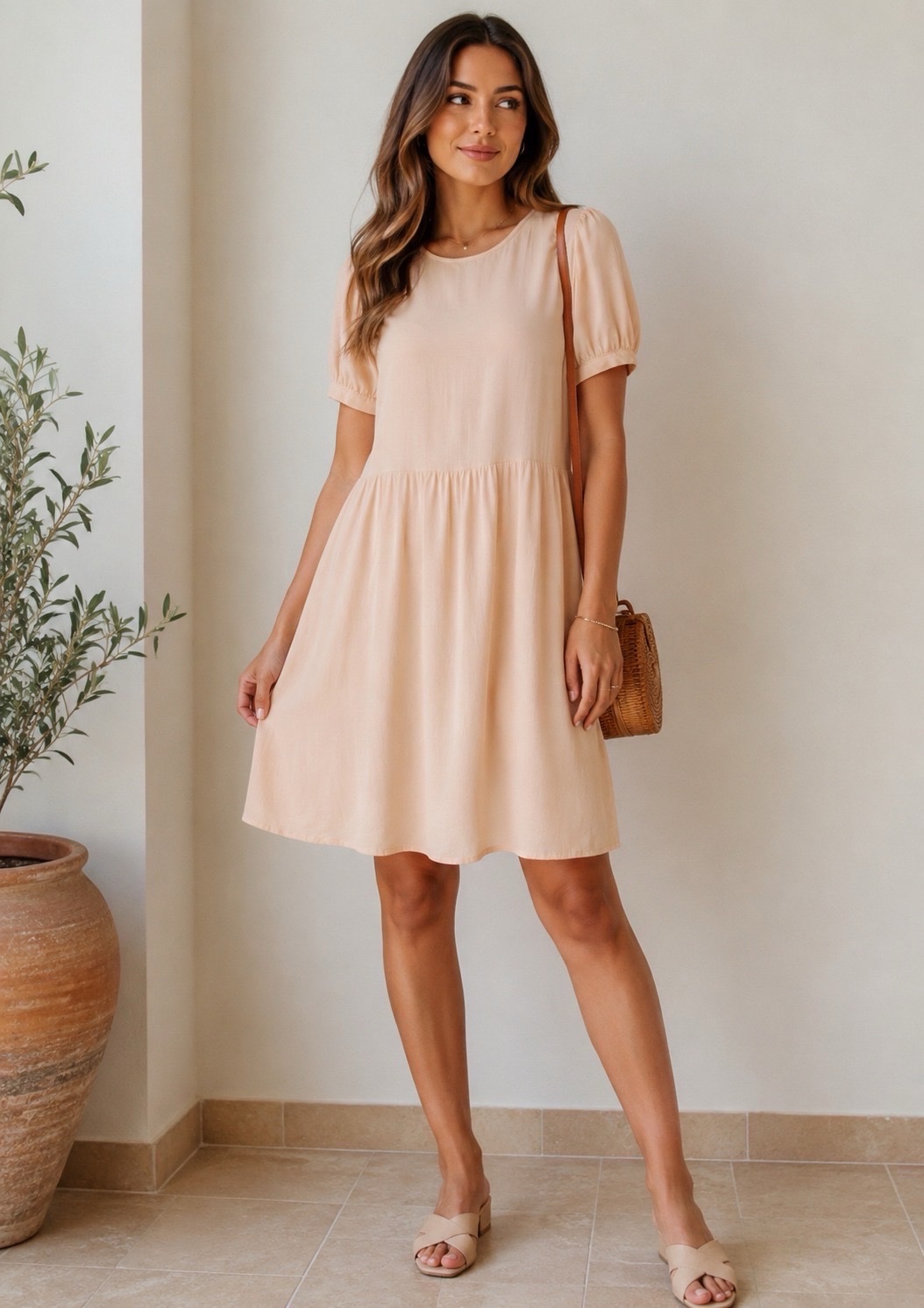 Peach dress from Kiabi 🍑 jamais porté 🏷️