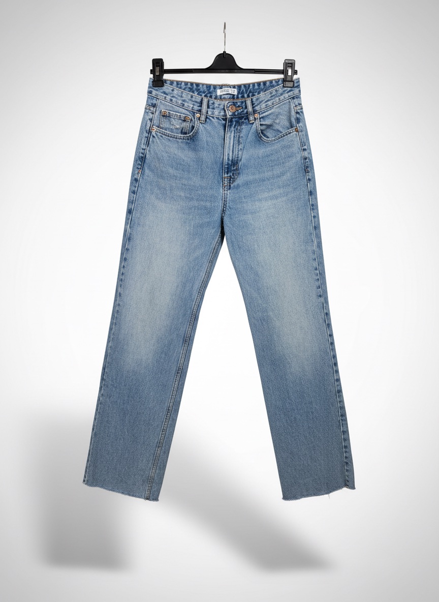 Pantalon jean taille haute