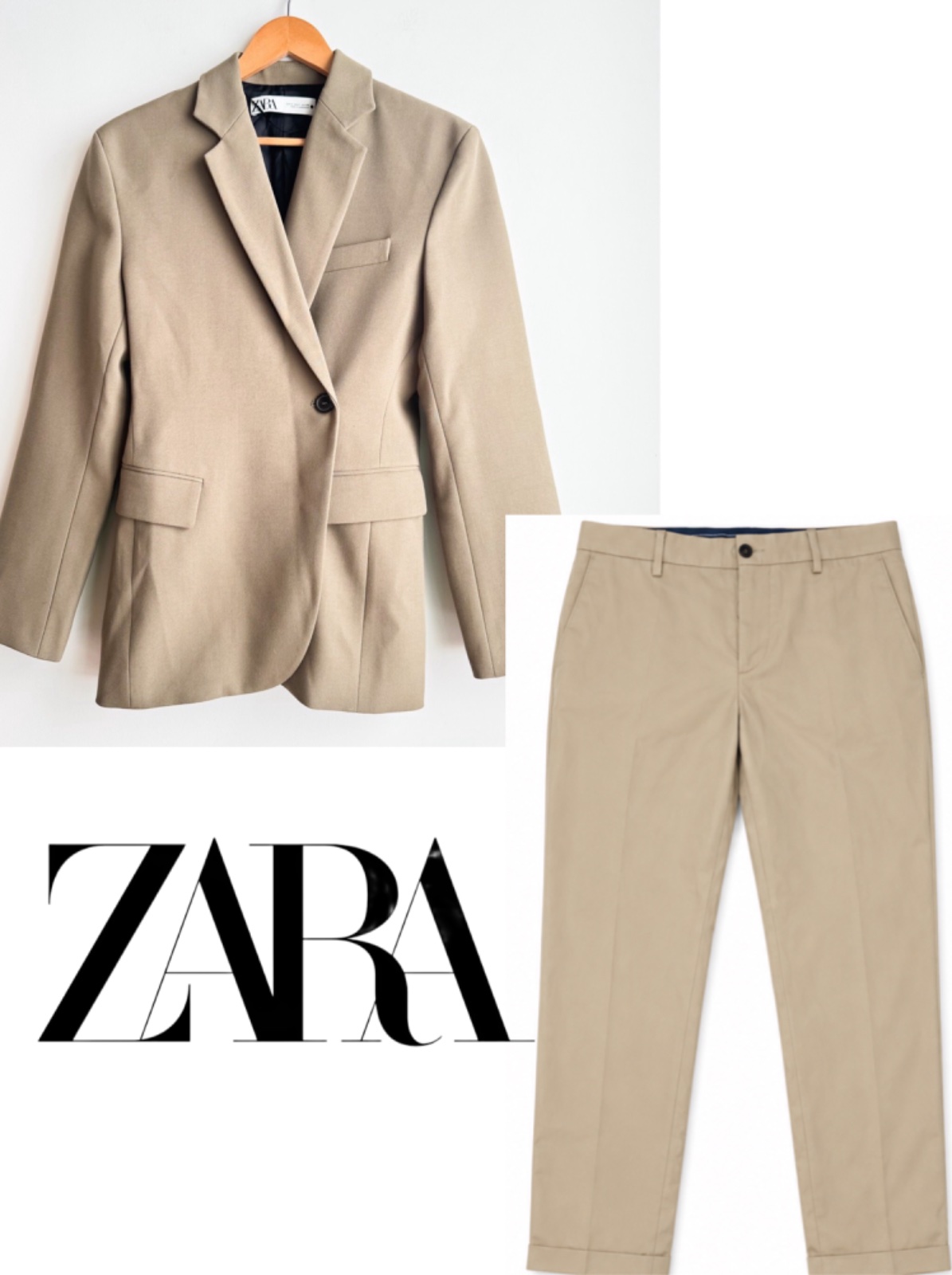 Costume Zara beige