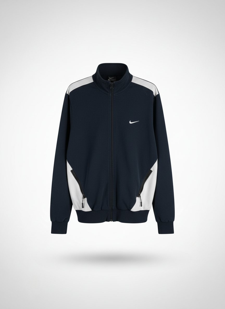 Veste bleu nuit et blanc 