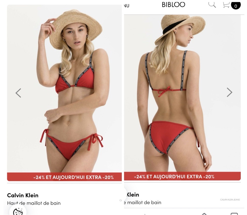 Maillot de bain 👙 deux pièces Calvin Klein authentique neuf avec étiquette 