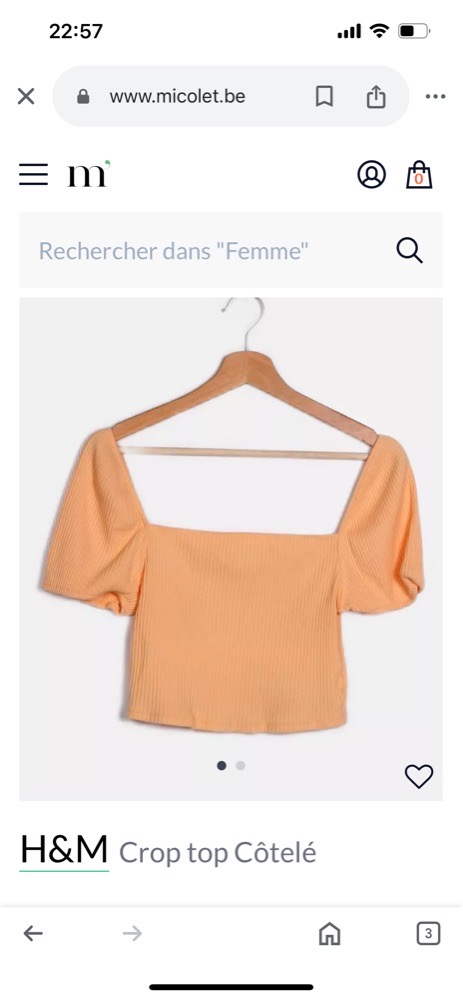 crop top H&M 