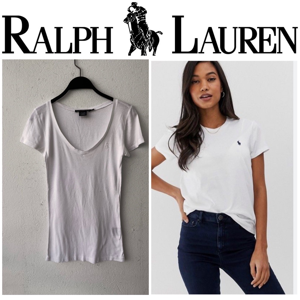 t-shirt Ralph Lauren col V taille S 