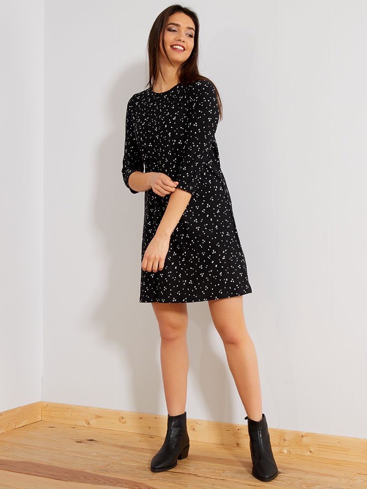 robe droite 3/ 4 de la marque pull and bear 
