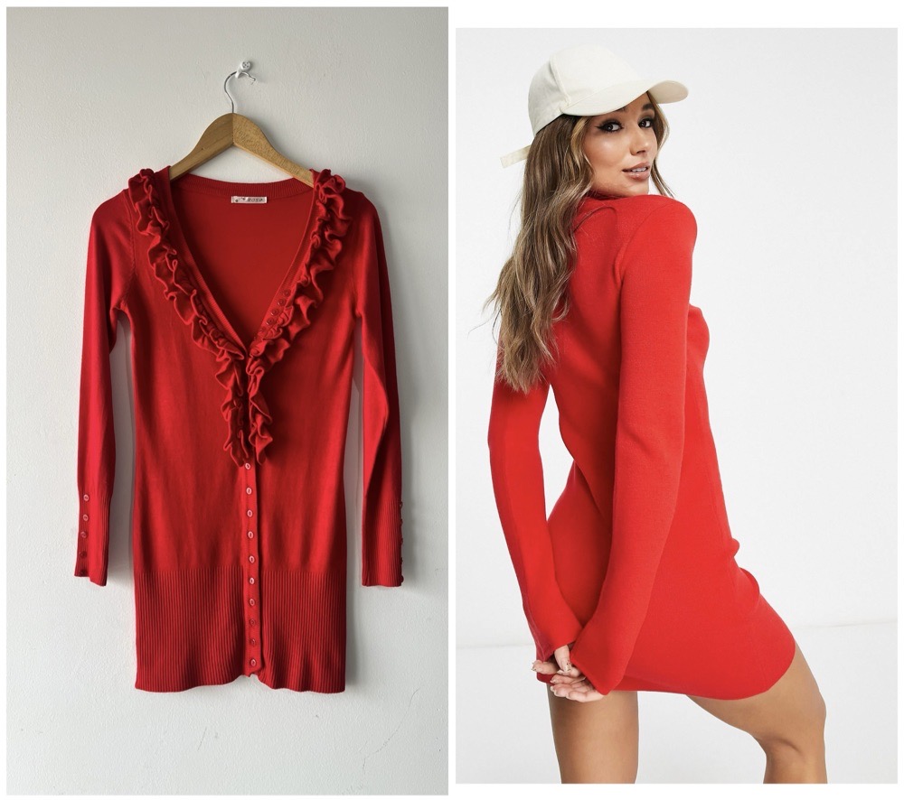 robe cardigan boutonné 