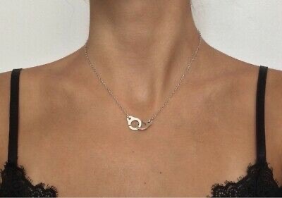 collier menottes très tendance en argent tompe فضةً مطبوعة 9/2/5 