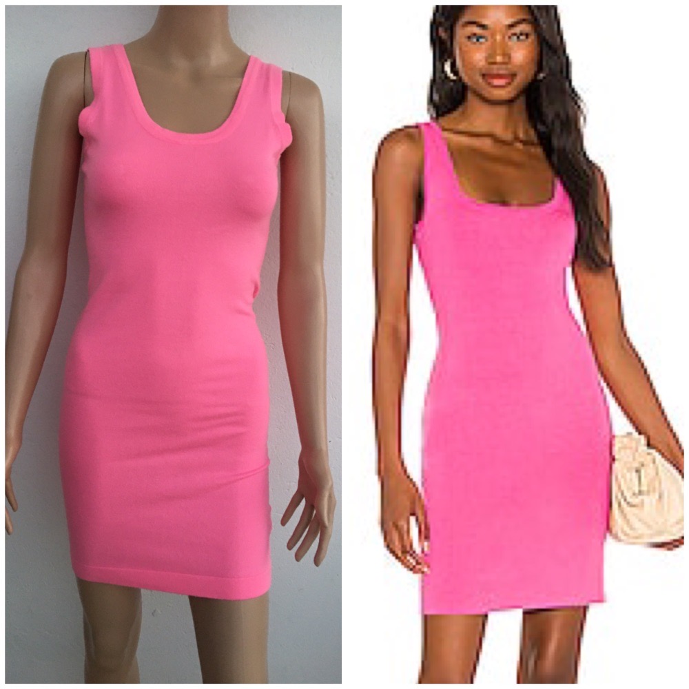 très jolie robe rose fuchsia neuf avec étiquette 