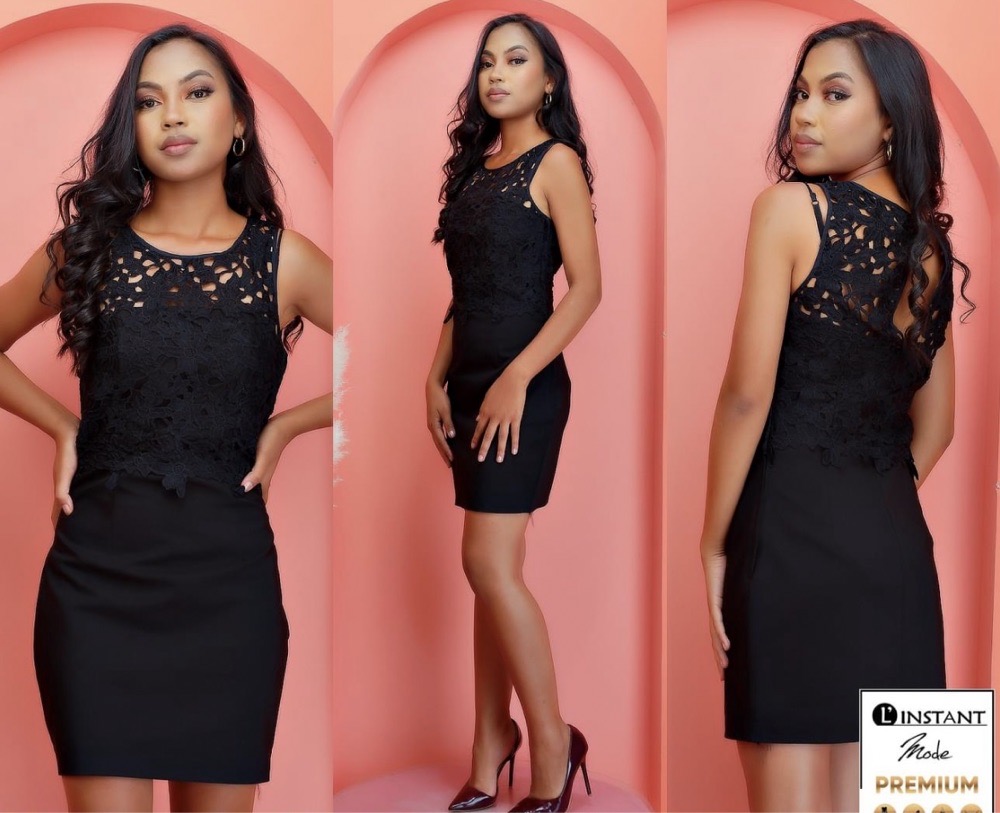 robe noir H&M 