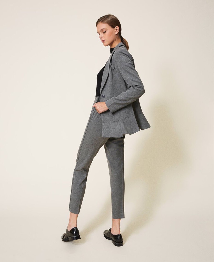 pantalon taille haute à carreaux demie saison taille 42 italienne qui convient à la taille 38 