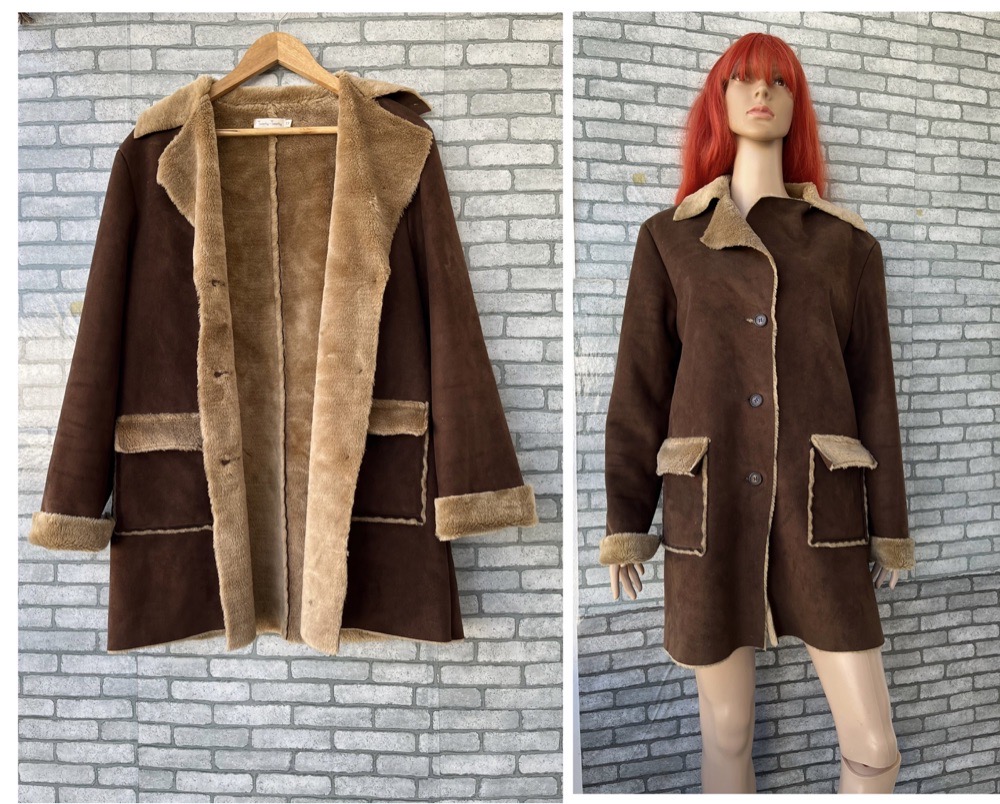 Manteau d'hiver en daim et fausse fourrure pour femme, veste Parka longue et chaude,