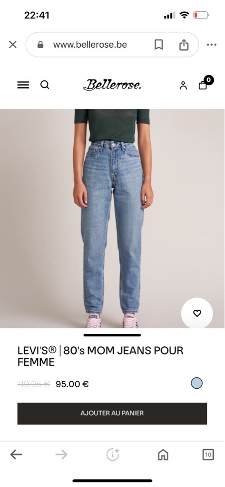 jeans mom fit Lévis 