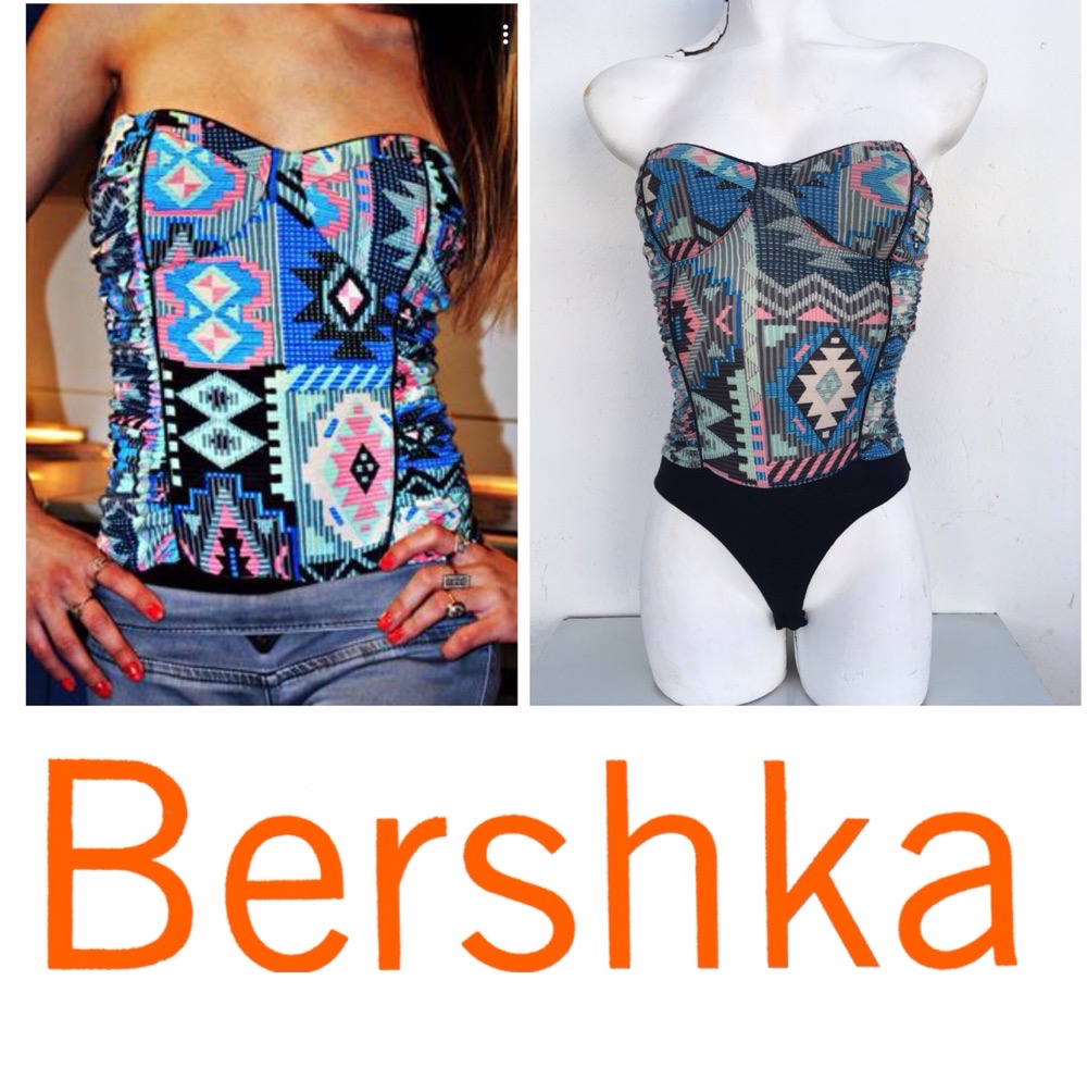 body bustier multicolore BERSHKA rembourré