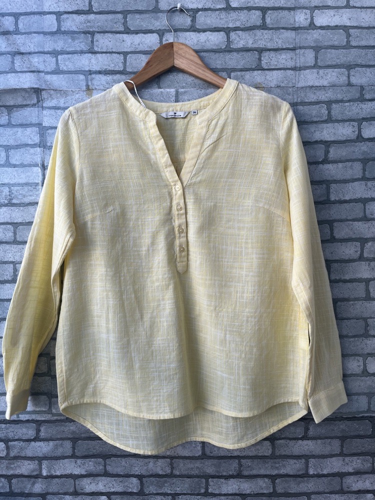 blouse jaune TOM TAILOR over size 