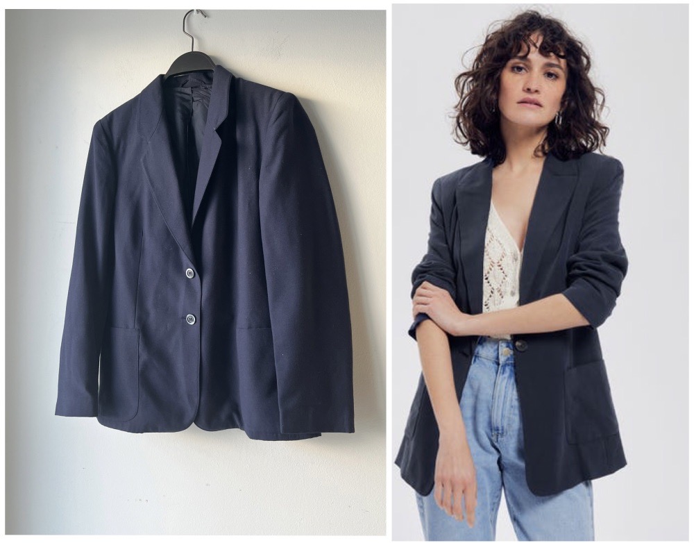 blazer longue taille 46 italienne qui convient à la taille 40 et 42 