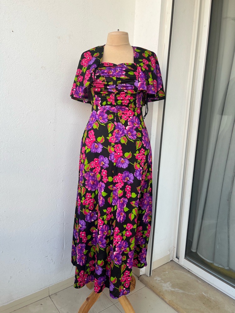 Robe longue florale