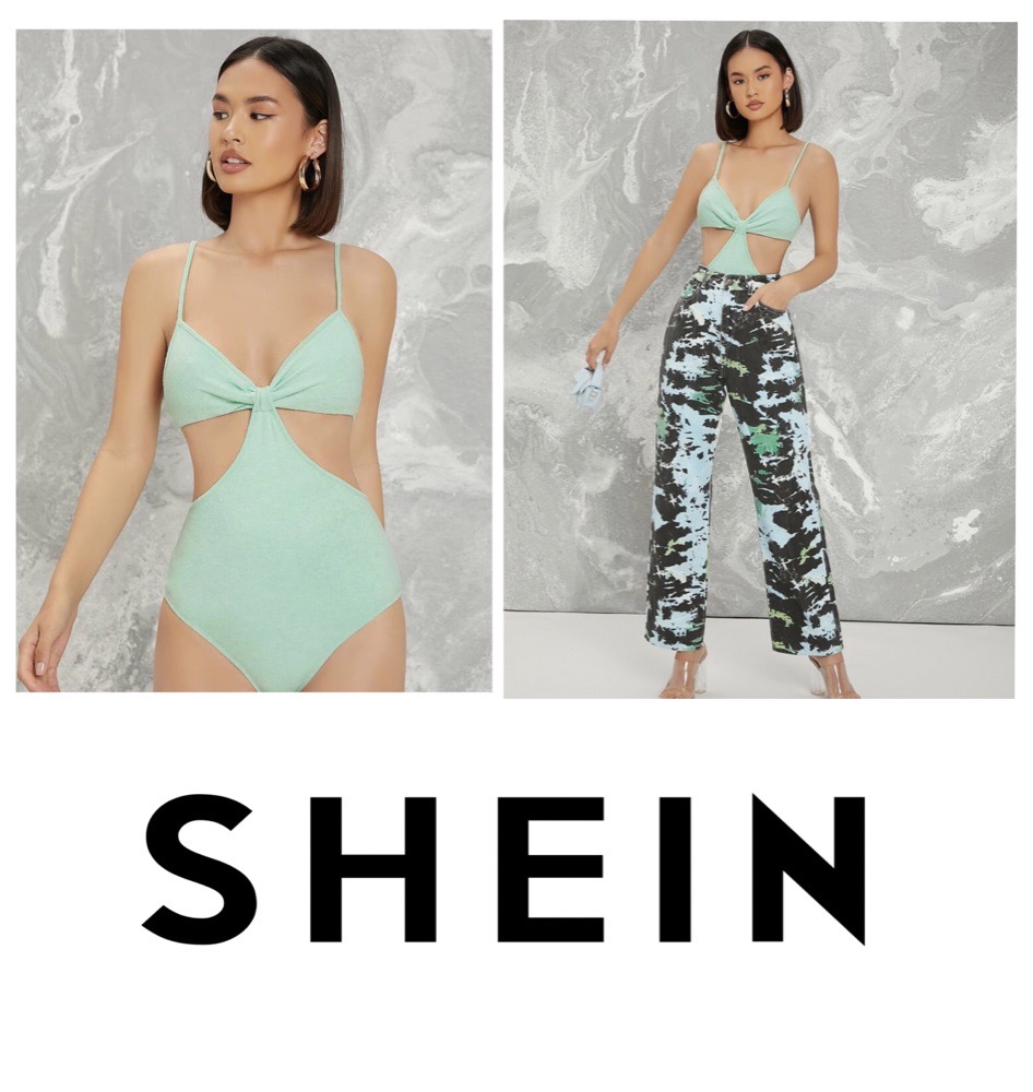 SHEIN Body À Fines Brides Avec Découpe