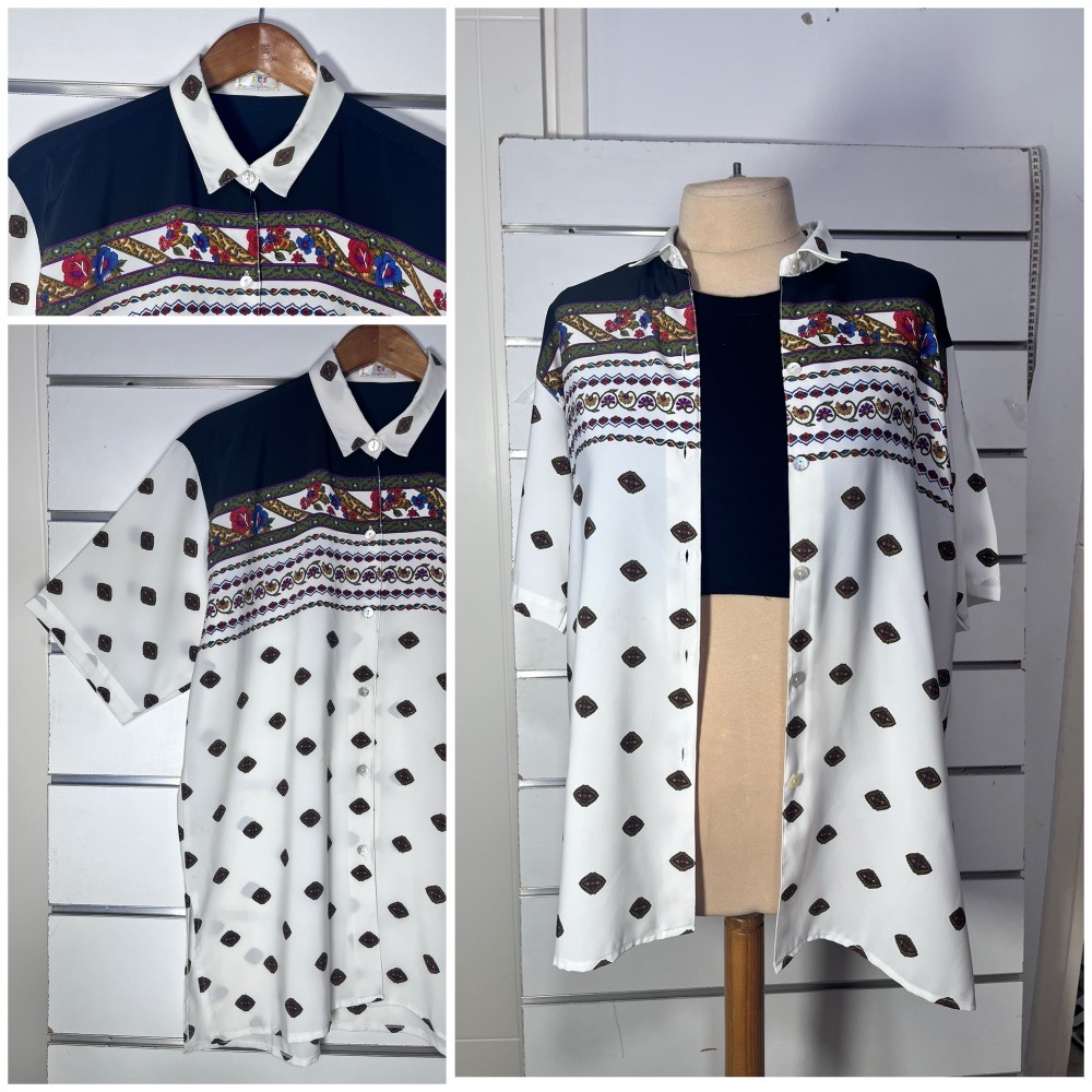 Chemise sur chemise longue oversize 