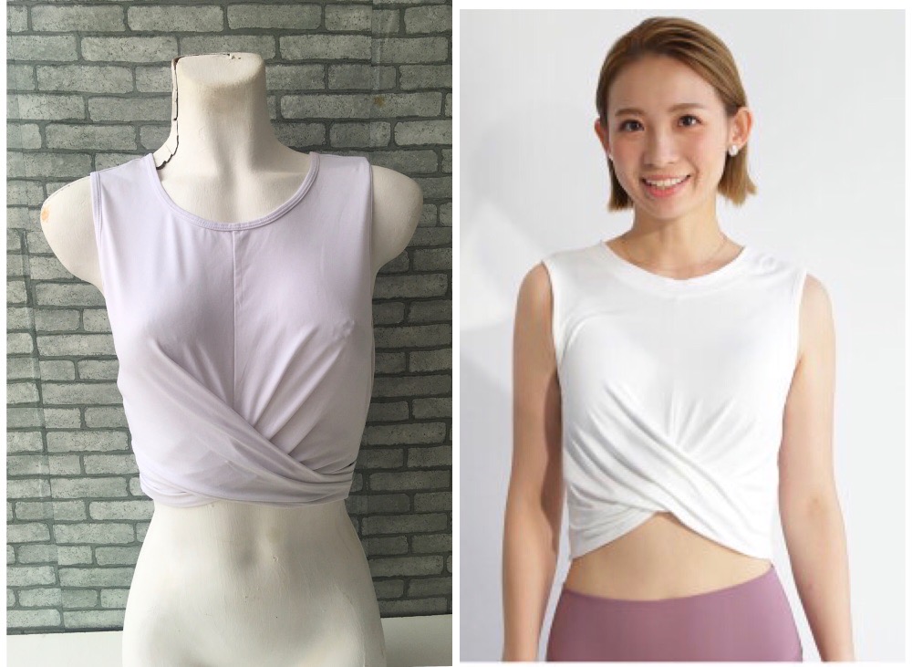 crop top croisé sans ticket de taille qui convient à la taille 38 et 40 