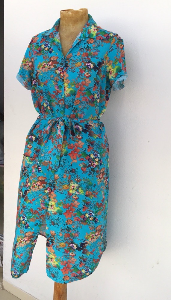 robe chemise florale