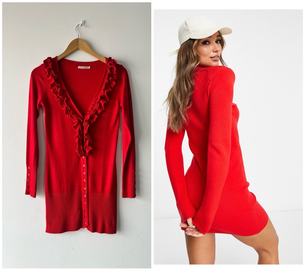 robe cardigan boutonné 