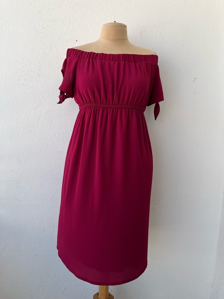 Robe vieurose col bardot kiabi 