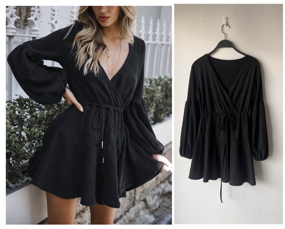 jolie robe à manches bouffantes 