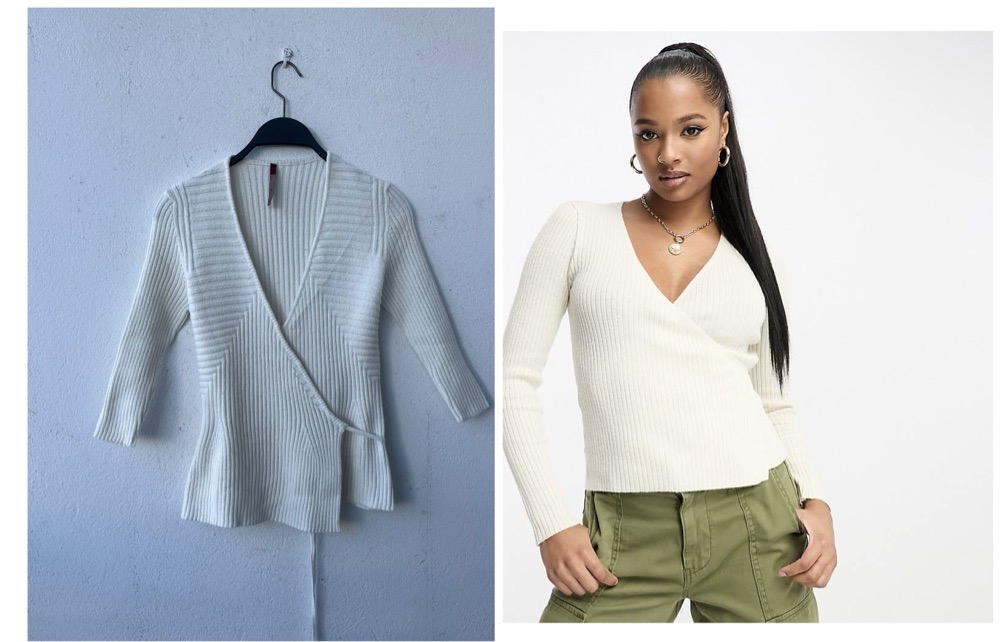 pull cardigan croisé  de la marque ALYSI 