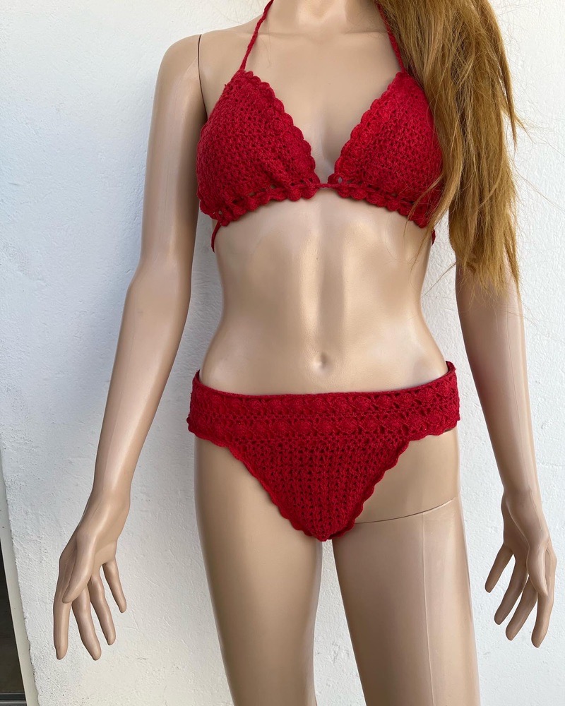 maillot de bain deux pièces en crochet 🧶 