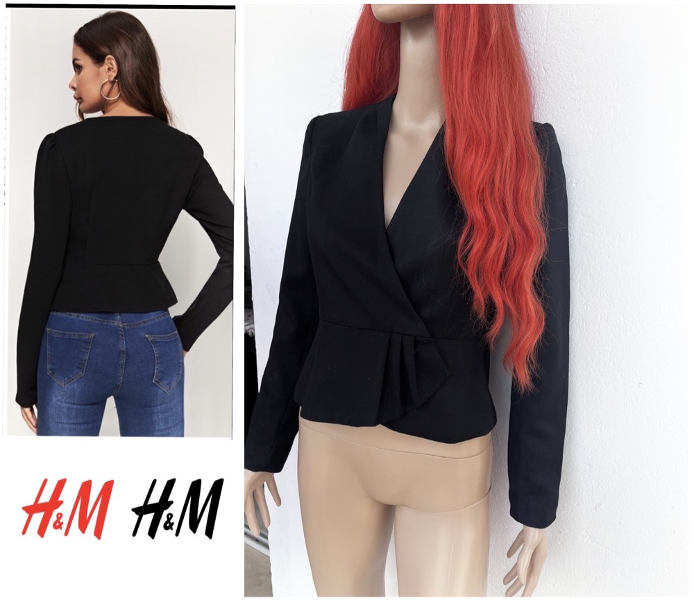 H&M cropped blazer 