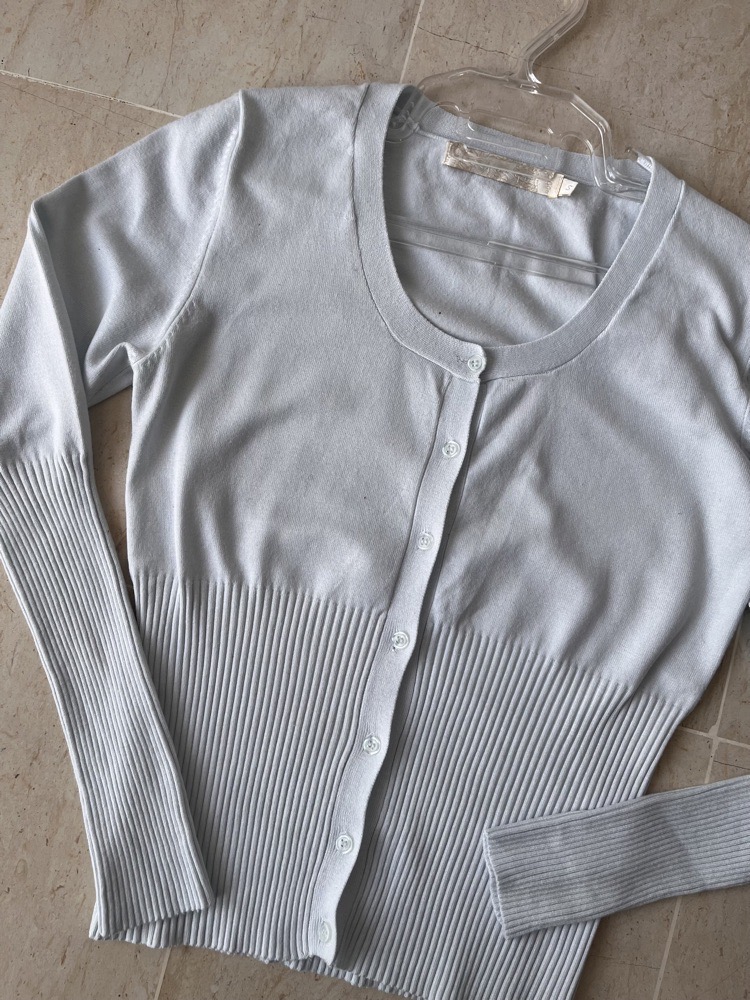 cardigan bleu ciel 