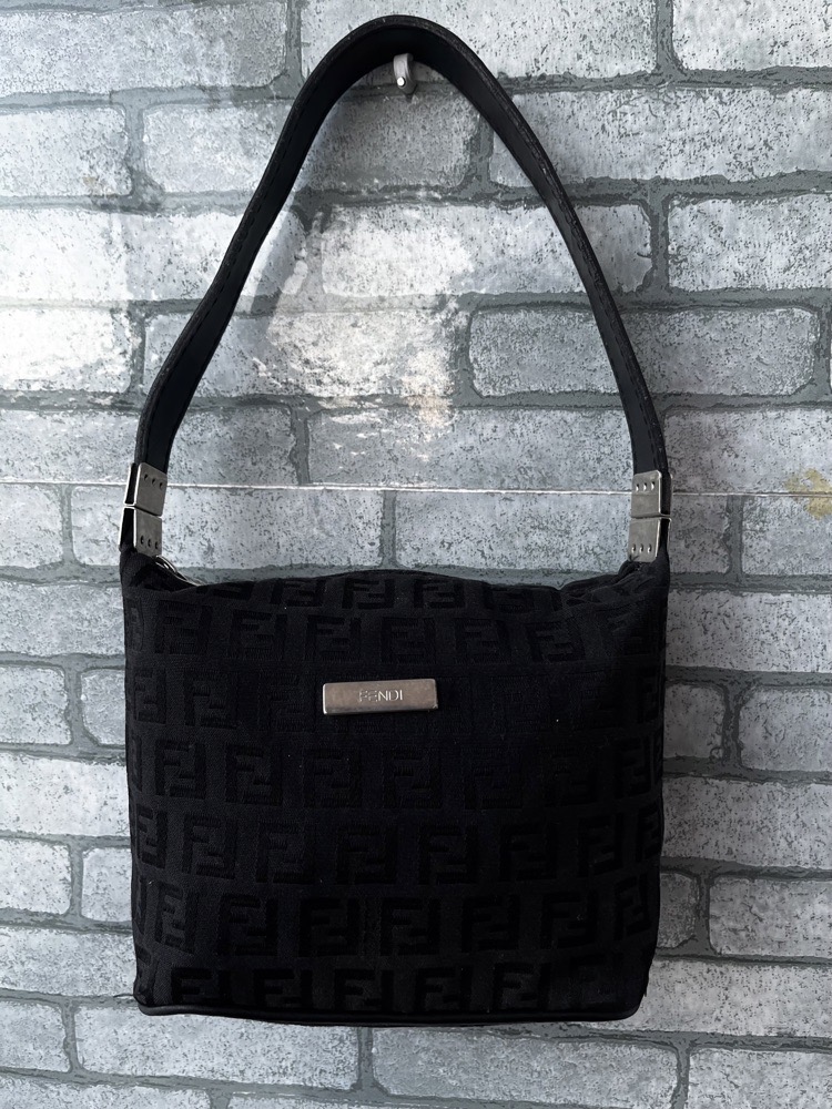 mini sac à main en toile FENDI 