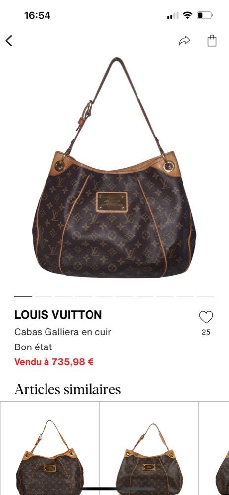sac à main en cuir LOUIS VUITTON 