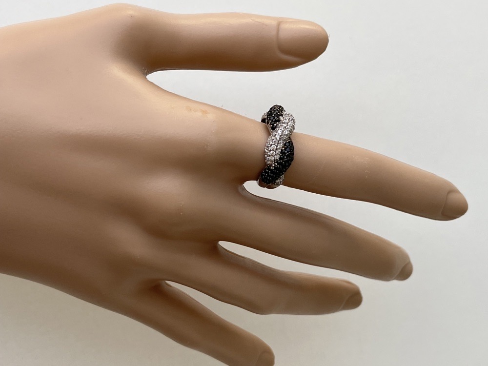 jolie bague en argent platine tamponner 9/2/5 فضة مطبوعة 