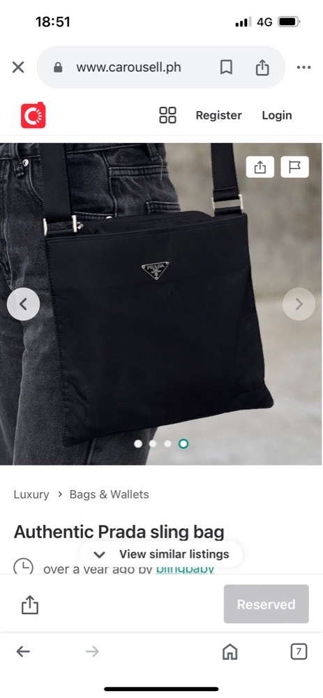 sac à bandoulière PRADA 
