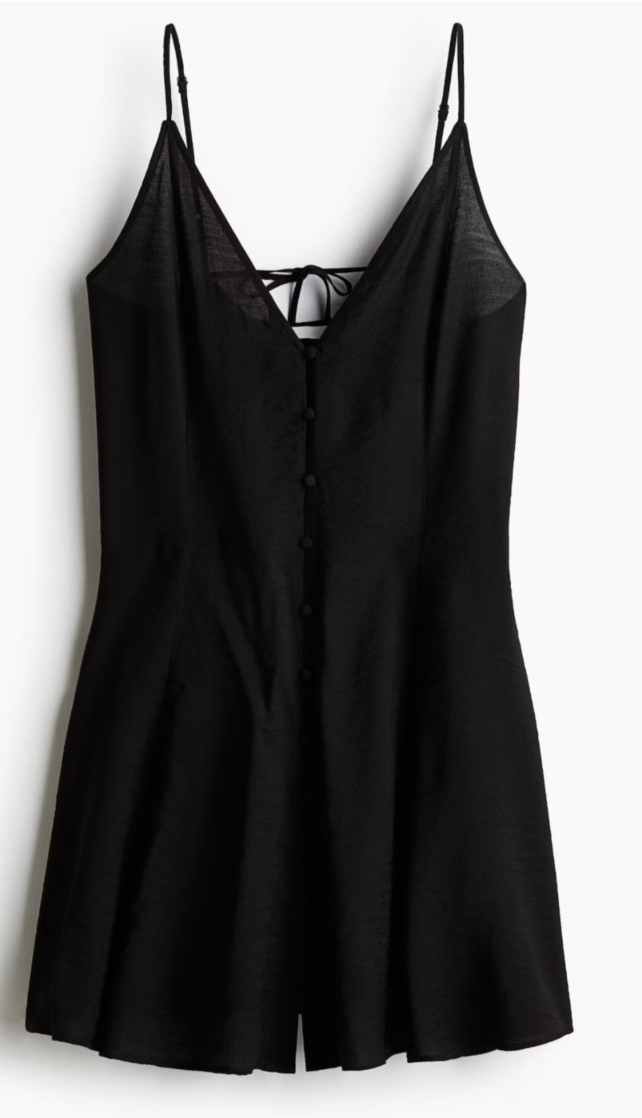Robe trapèze courte à bretelles fines de la marque H&M