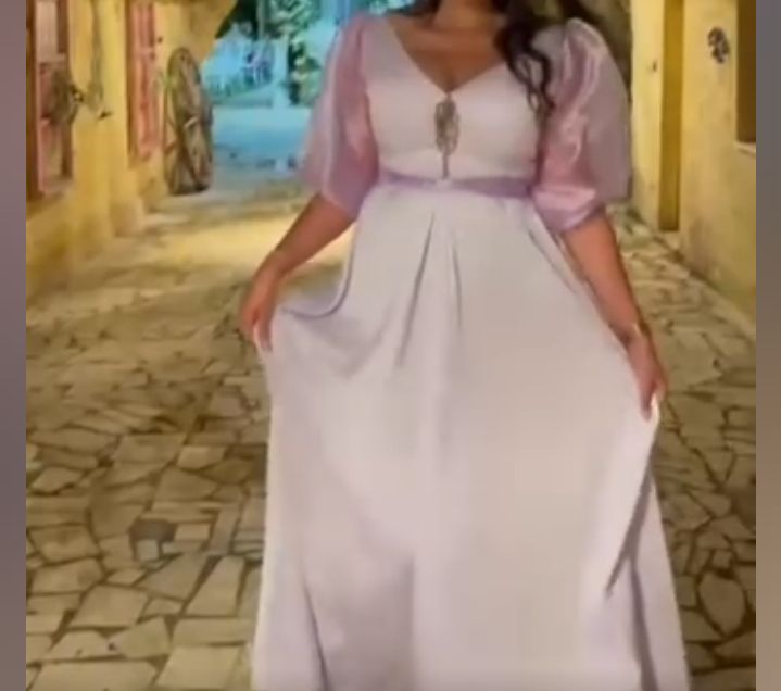 Robe soirée twila mauve lilas