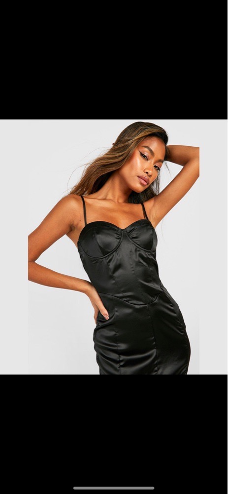 Black Satin Dress