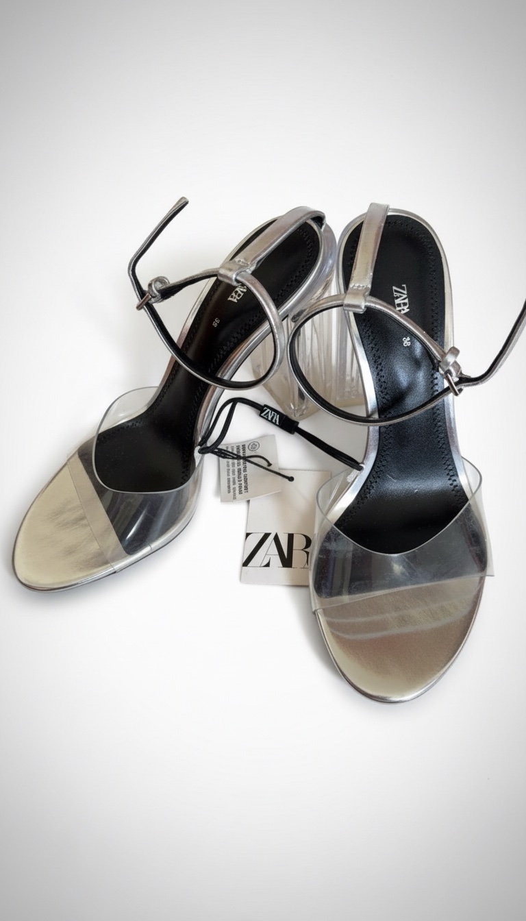 Talon argentée Zara 