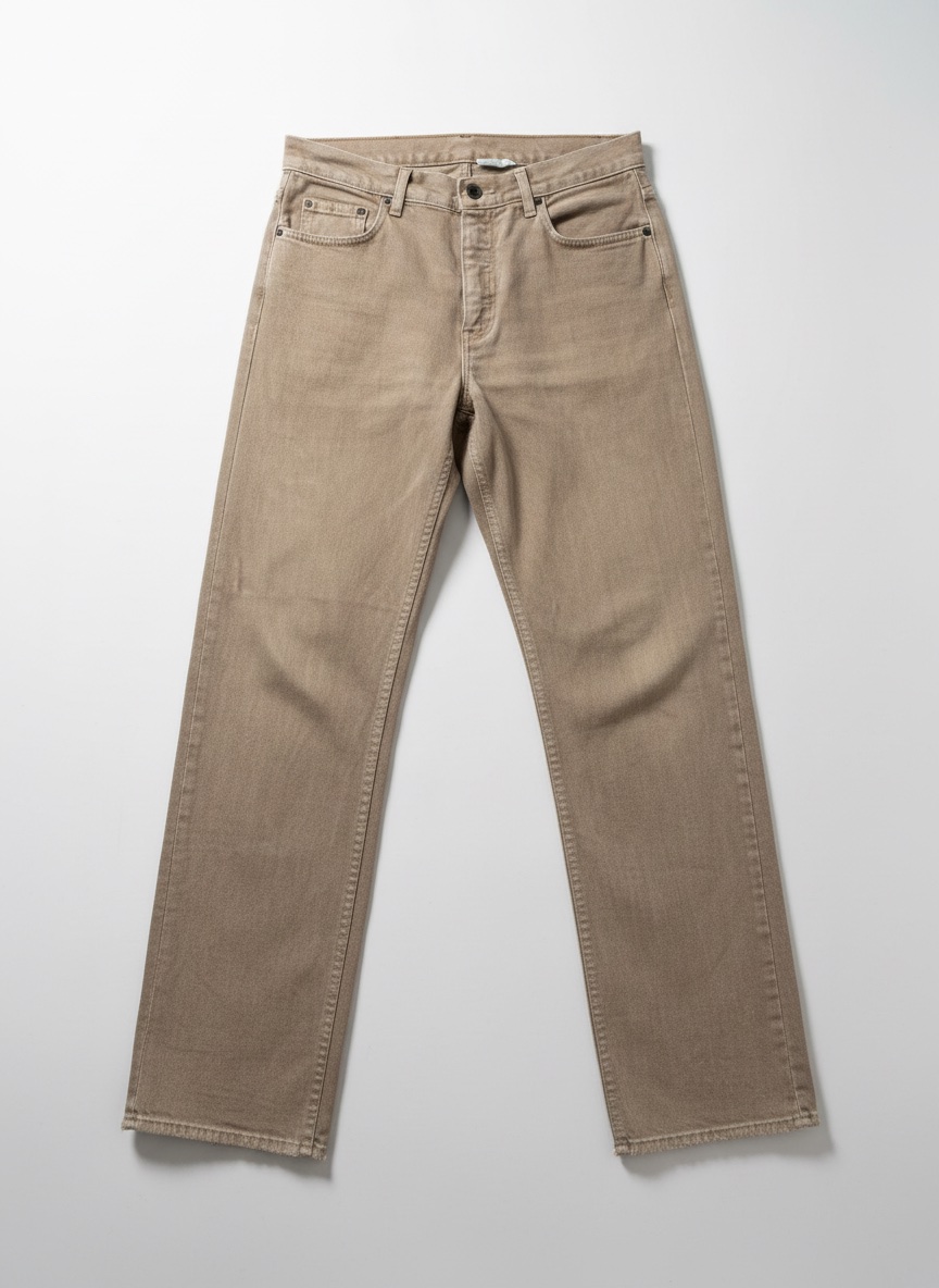 Pantalon jean boyfriend beige taille 32/34