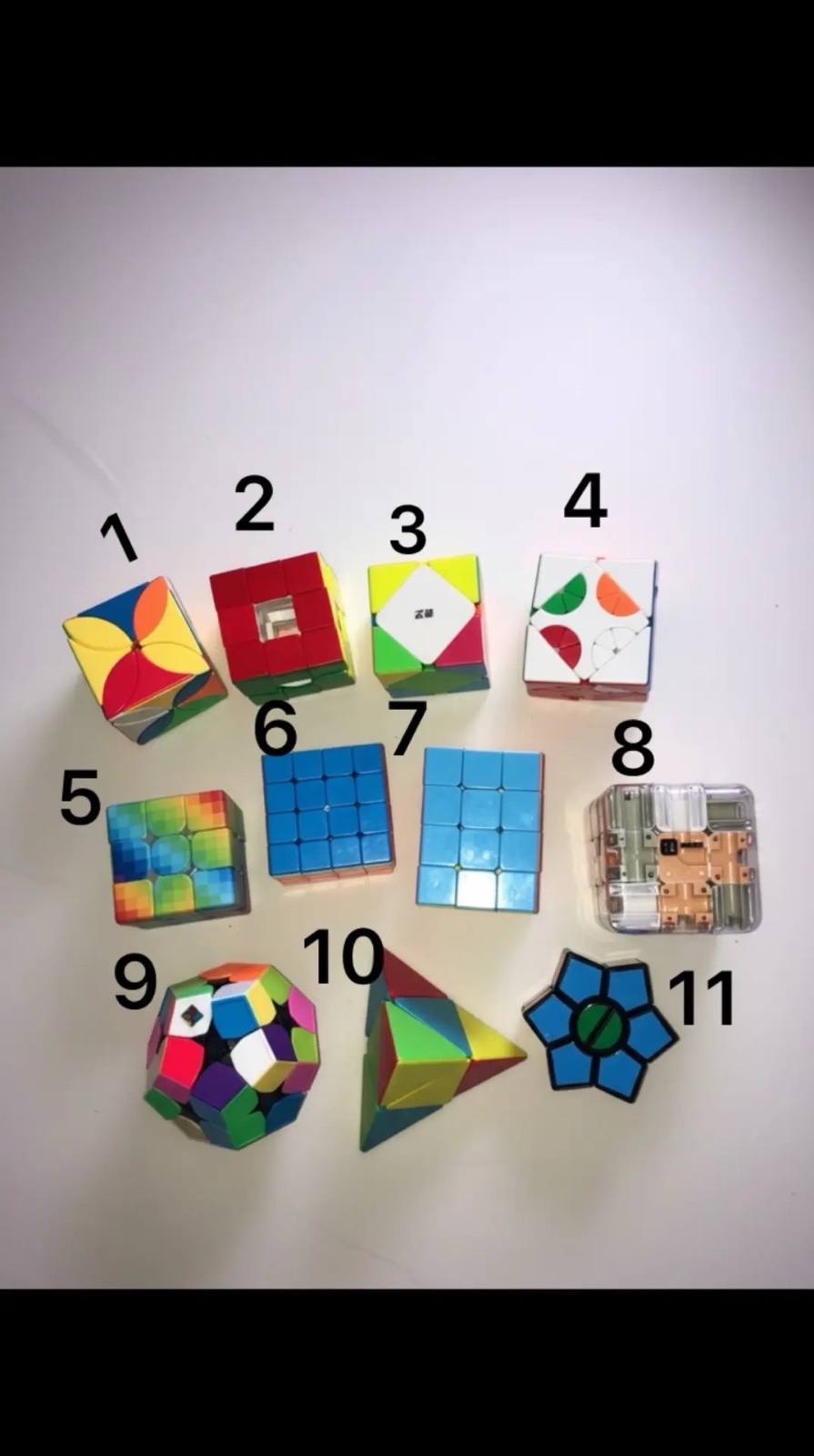 Lot de 11 cubes magique avec remise de 15% pour le lot seulement