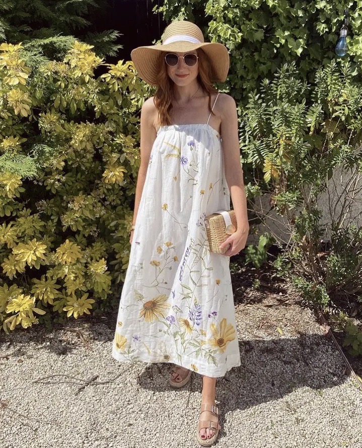 Robe cotton/linen H&M