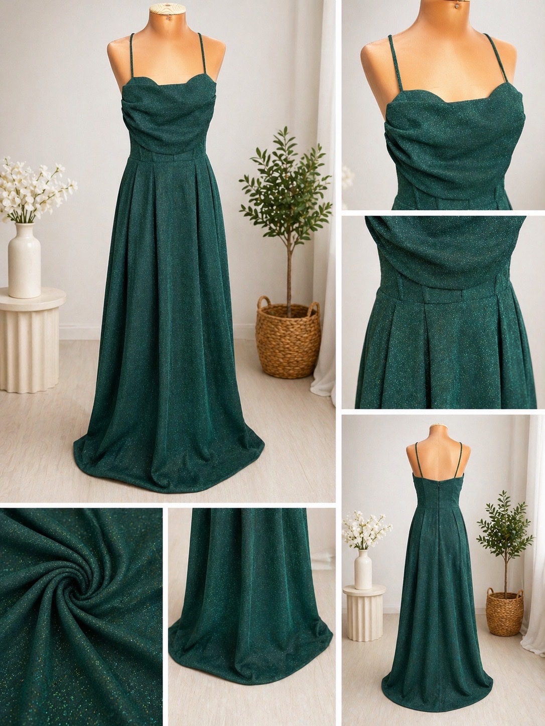 Robe vert lacet