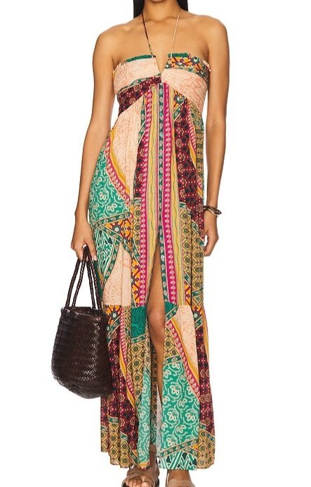 Robe ba$sh bustier multicolore
