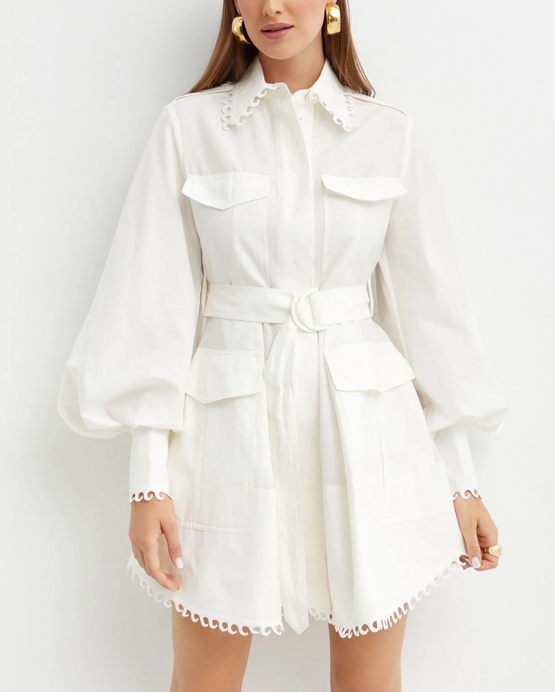 Robe blanche en coton 