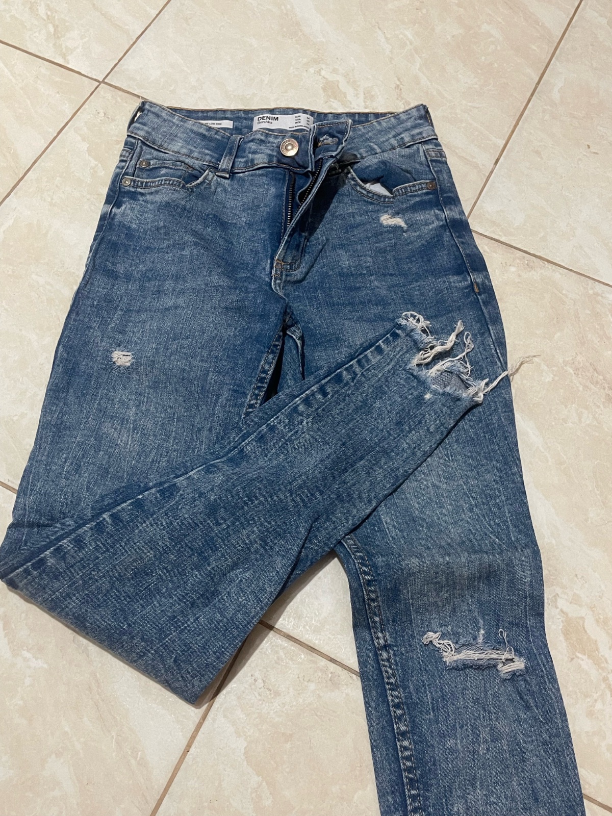Pantalon denim bershka
