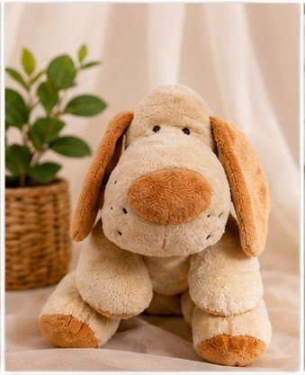 Peluche chien beige douce NICI pour enfant