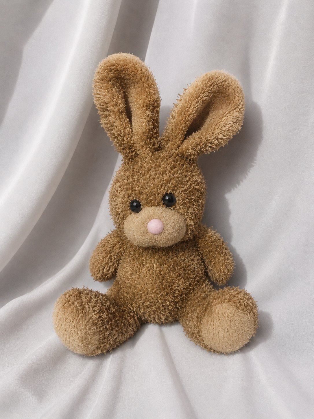 Peluche lapin beige doux pour enfant
