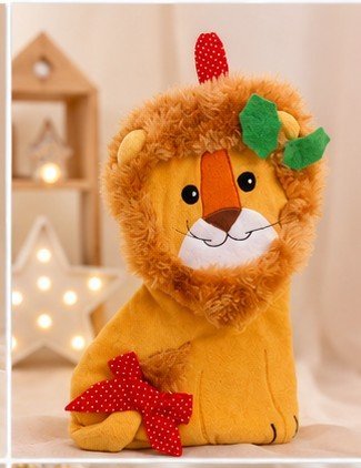 Peluche Lion douce et colorée pour enfant